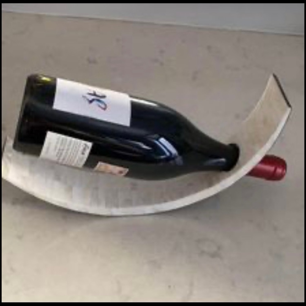 Like 🆕 half moon capiz shell inlay wine bottle stand